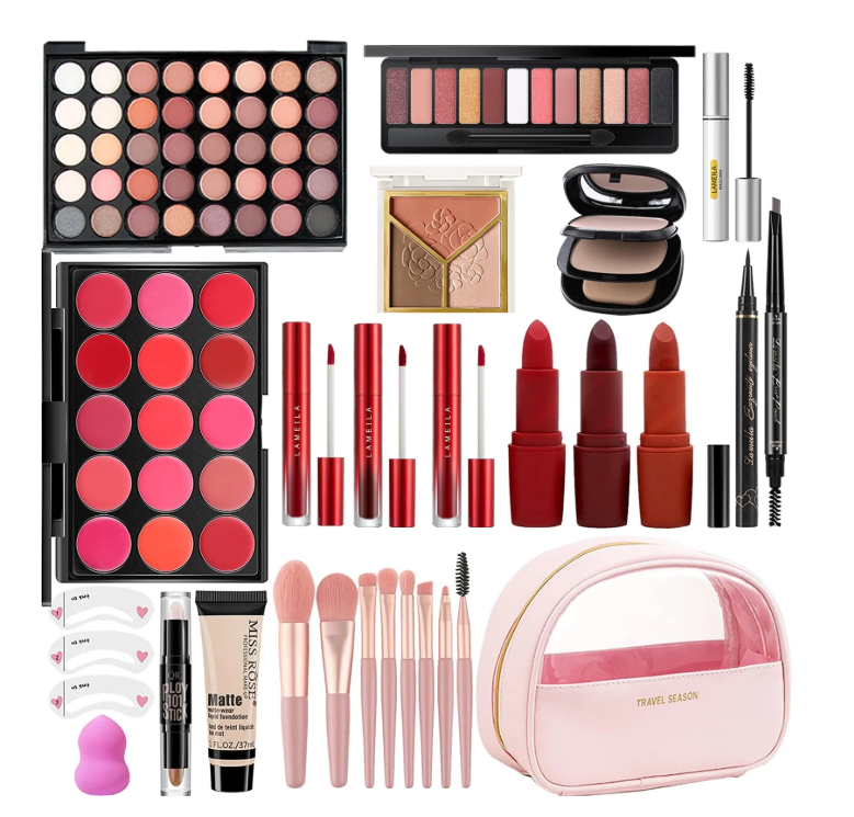 MISS ROSE All In One Makeup Kit,Makeup Kit for Women Full Kit,Multipurpose Women's Makeup Sets, Easy to Carry