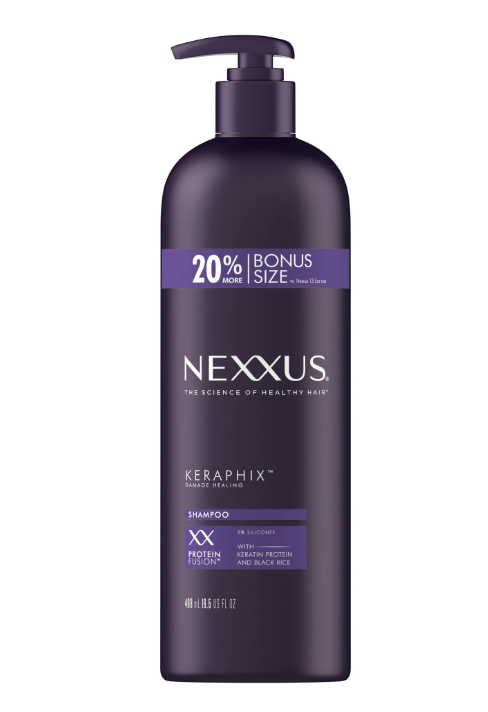 Nexxus Keraphix Daily Shampoo with Keratin Protein and Black Rice, 16.5 fl oz