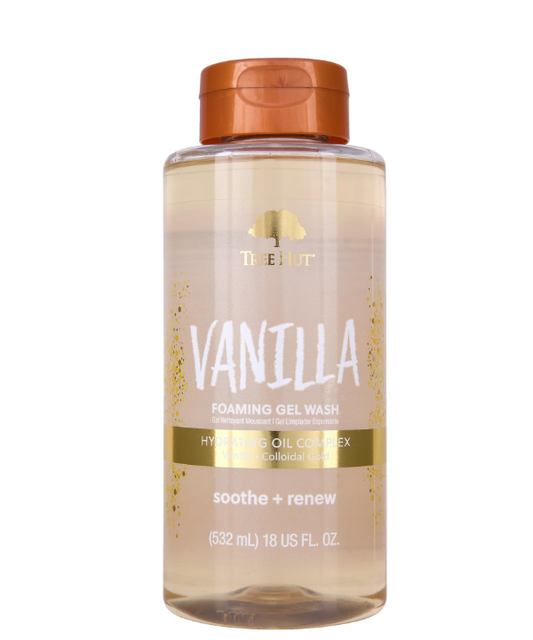 Tree Hut Vanilla Foaming Gel Wash, 18 fl oz