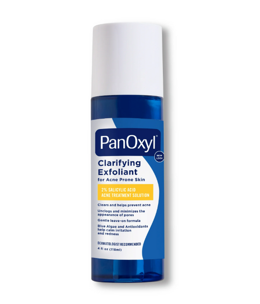 PanOxyl Clarifying Exfoliant, BHA Liquid Exfoliant for Acne Prone Skin, 4 fl oz