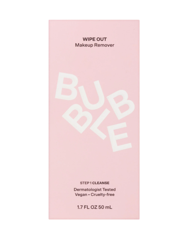 Bubble Skincare Wipe Out Makeup Remover, for All Skin Types, 1.7 fl oz / 50ml