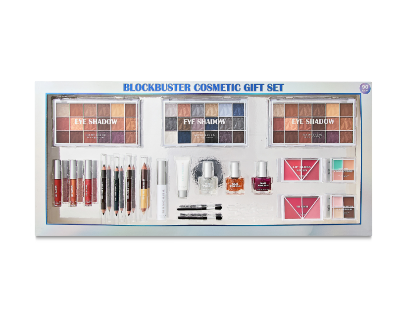 Blockbuster Cosmetics Gift Set, 90 Pieces