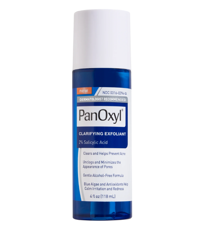 PanOxyl Clarifying Exfoliant, BHA Liquid Exfoliant for Acne Prone Skin, 4 fl oz