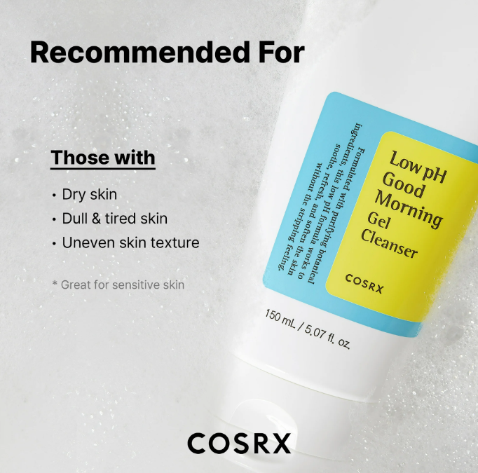 COSRX Low pH Good Morning Gel Cleanser, 5.07 fl.oz