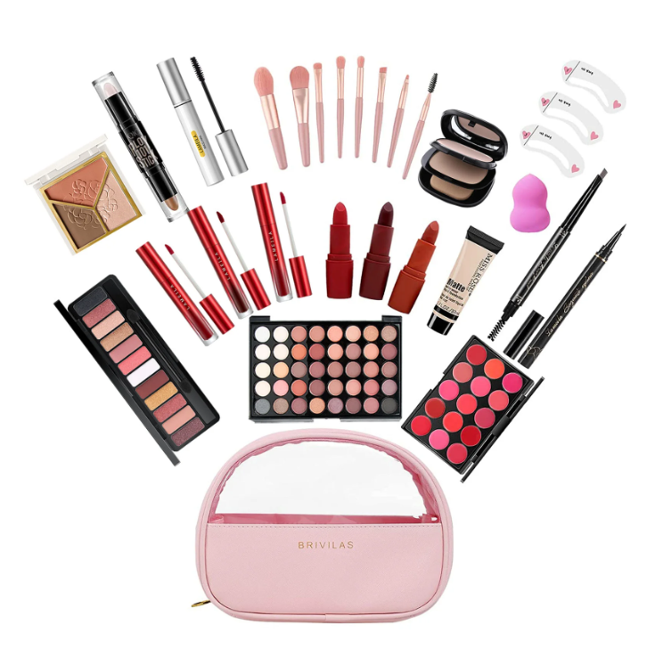 MISS ROSE All In One Makeup Kit,Makeup Kit for Women Full Kit,Multipurpose Women's Makeup Sets, Easy to Carry